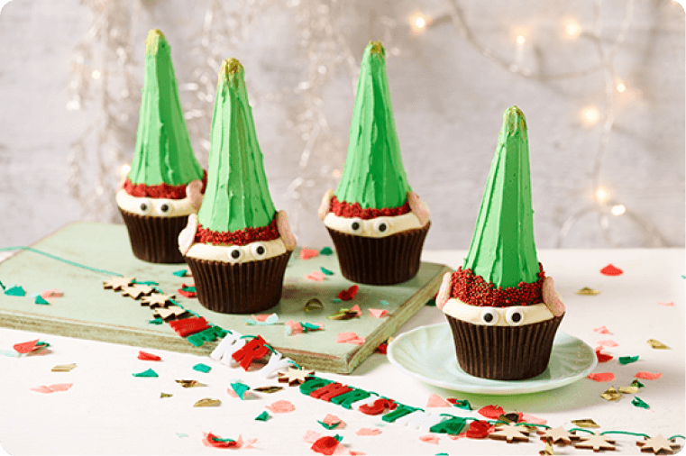 Elf Cupcakes