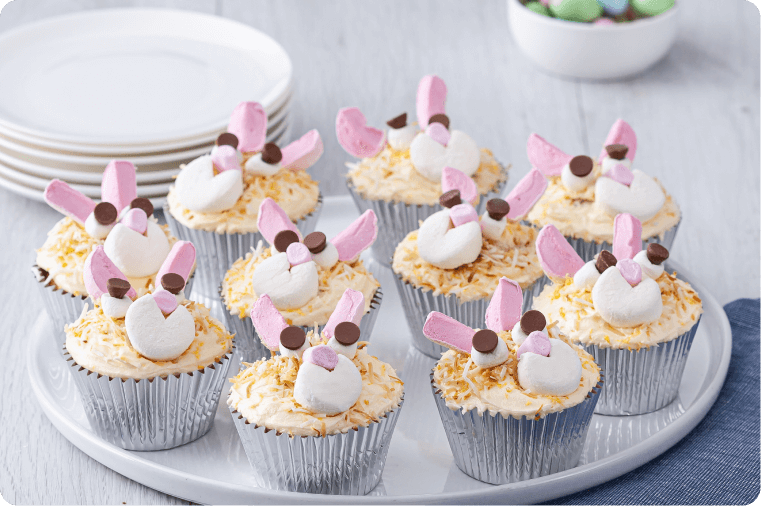 Easter Bunny Cupcakes