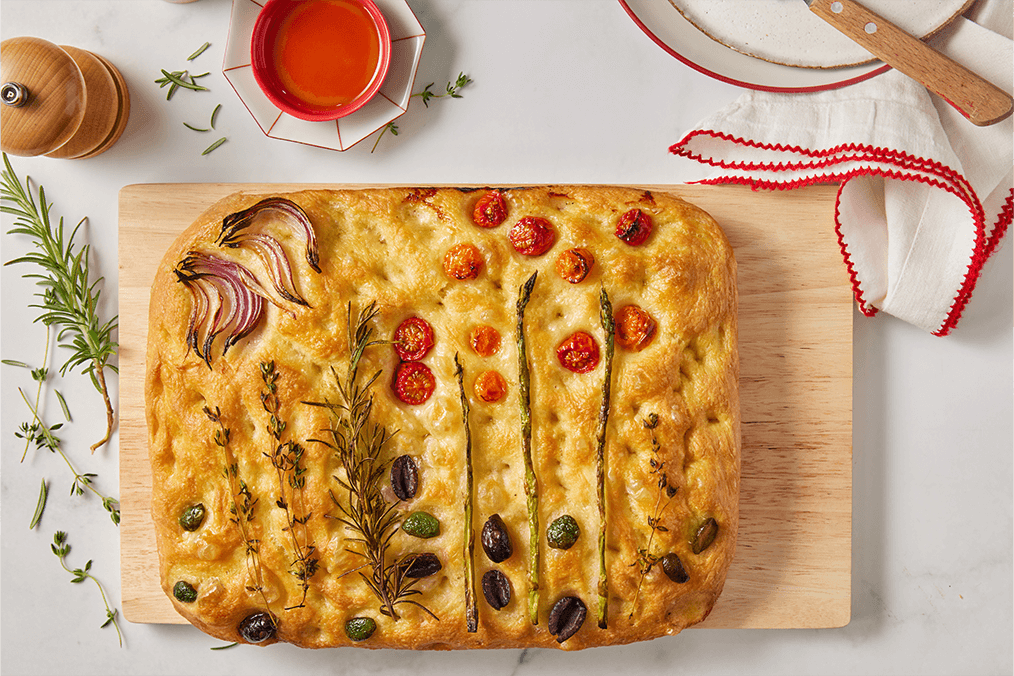 Leftover Vegetable Focaccia