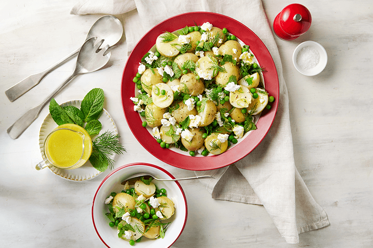 potato, pea and mint salad