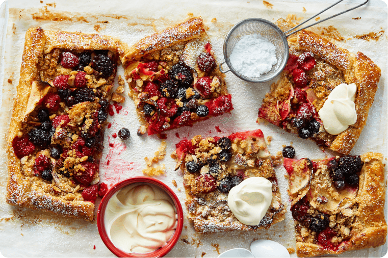 Fruit Bowl Crumble Tart Recipe